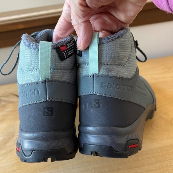 SALOMON YALTA TS CSWP WOMENS BOOTS 10 WATER RESISTANT RUGGED DURABLE HIKING - Picture 11 of 12